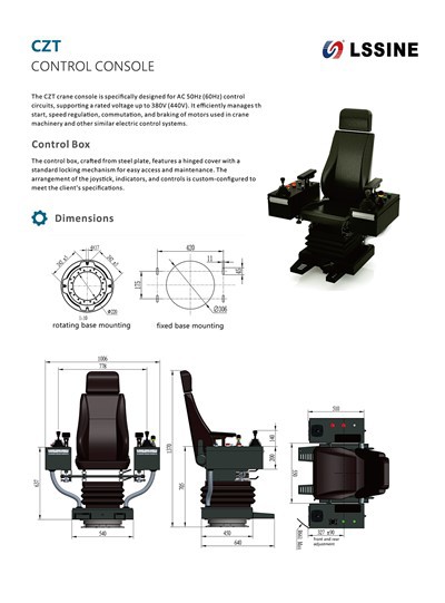 Сиденье оператора башенного крана с ящиками